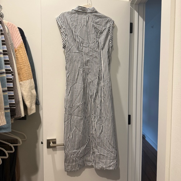 NWT Abercrombie Striped Midi Shirt Dress - Picture 5 of 5
